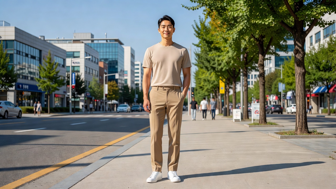 30대 패션 기본 원칙을 적용한 실루엣 예시