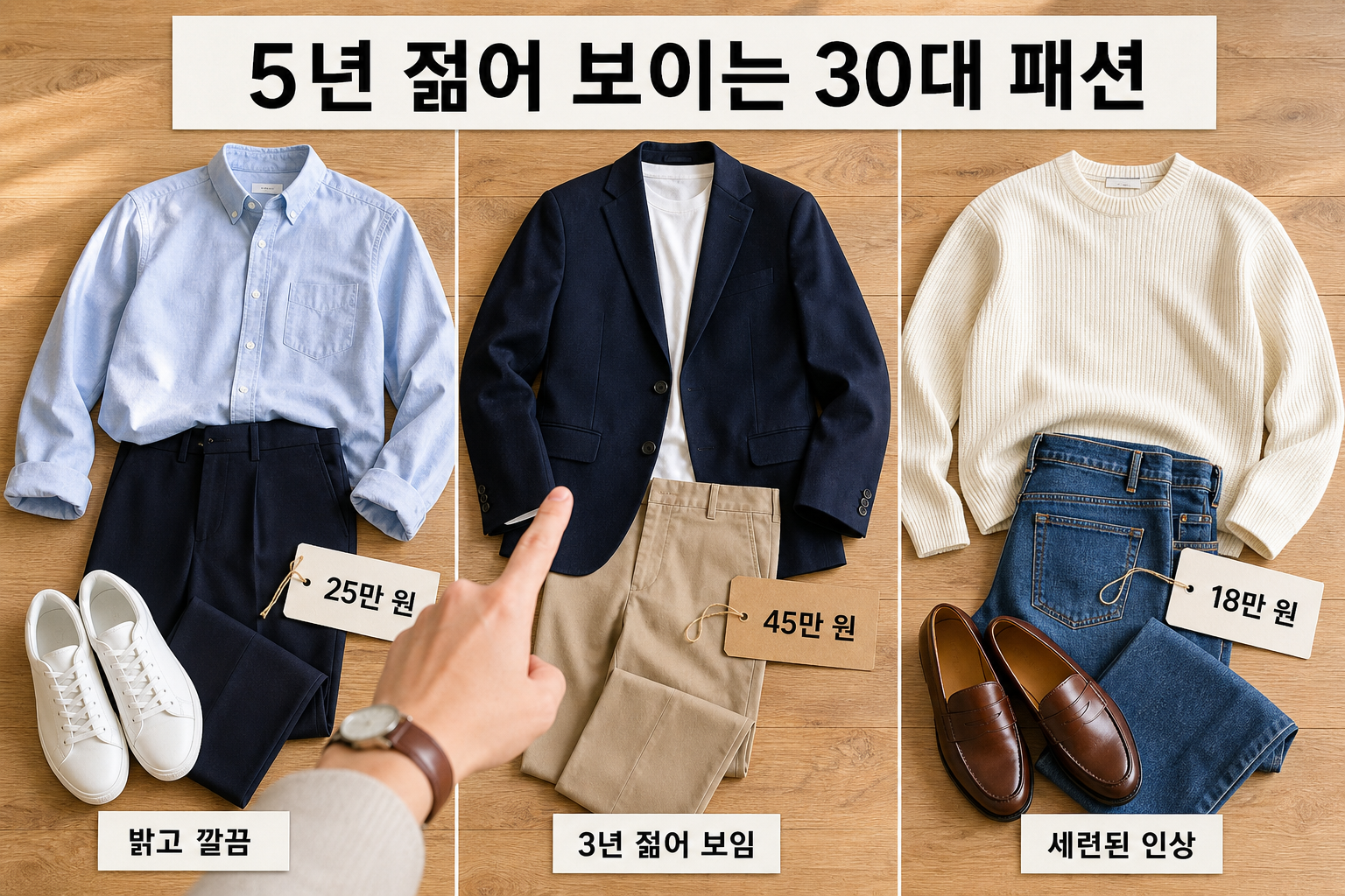 30대 패션으로 5년 젊어 보이는 기본 원칙 정리
