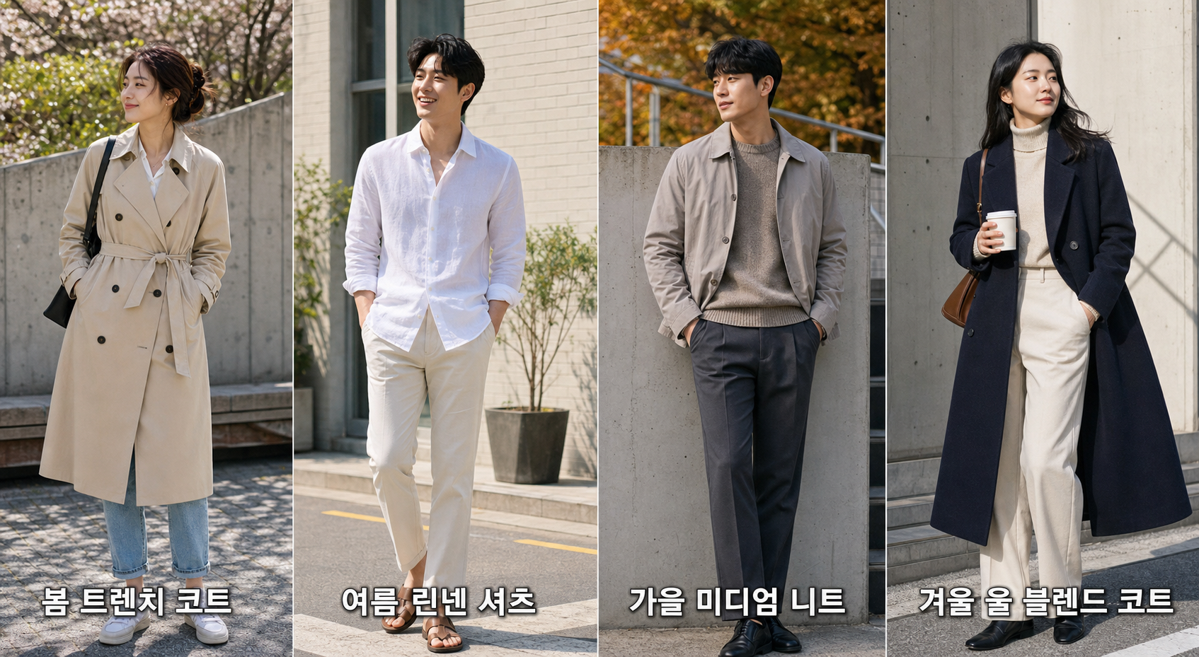 30대 데이트룩에 활용하기 좋은 계절별 아이템 5가지